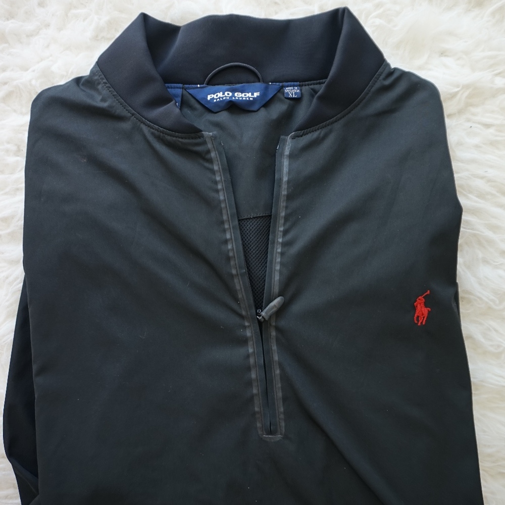 Polo Golf Ralph Lauren Sport Windbreaker sz XL blk